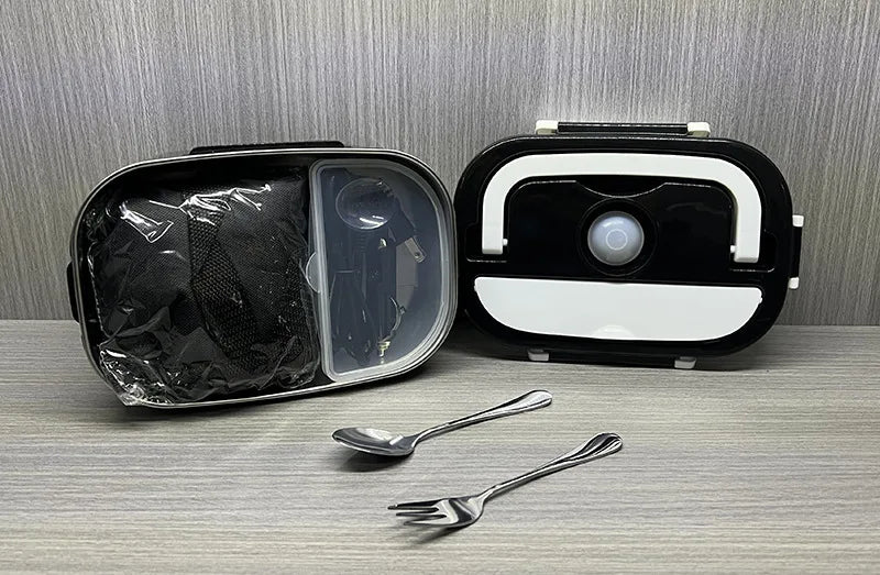 1.5L 60W Portable Electric Lunch Box,Leak Proof Design Car & Home Food Heater – Insulated Heated Lunch Container for Work Travel
